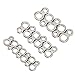 Demeras Fishing Split Rings Fishing Figure 8 Rings 60pcs Stainless Steel Solid Fishing Figure 8 Jigging Rings Lure Tackle Accessories