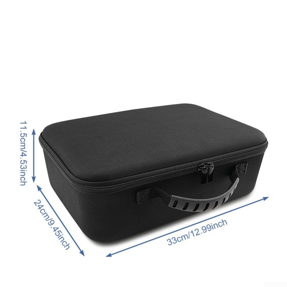 Funda rígida de viaje para XGIMI MoGo 4 2025, carcasa rígida de EVA con asa, almacenamiento portátil para protección del proyector durante viajes de negocios (negro)