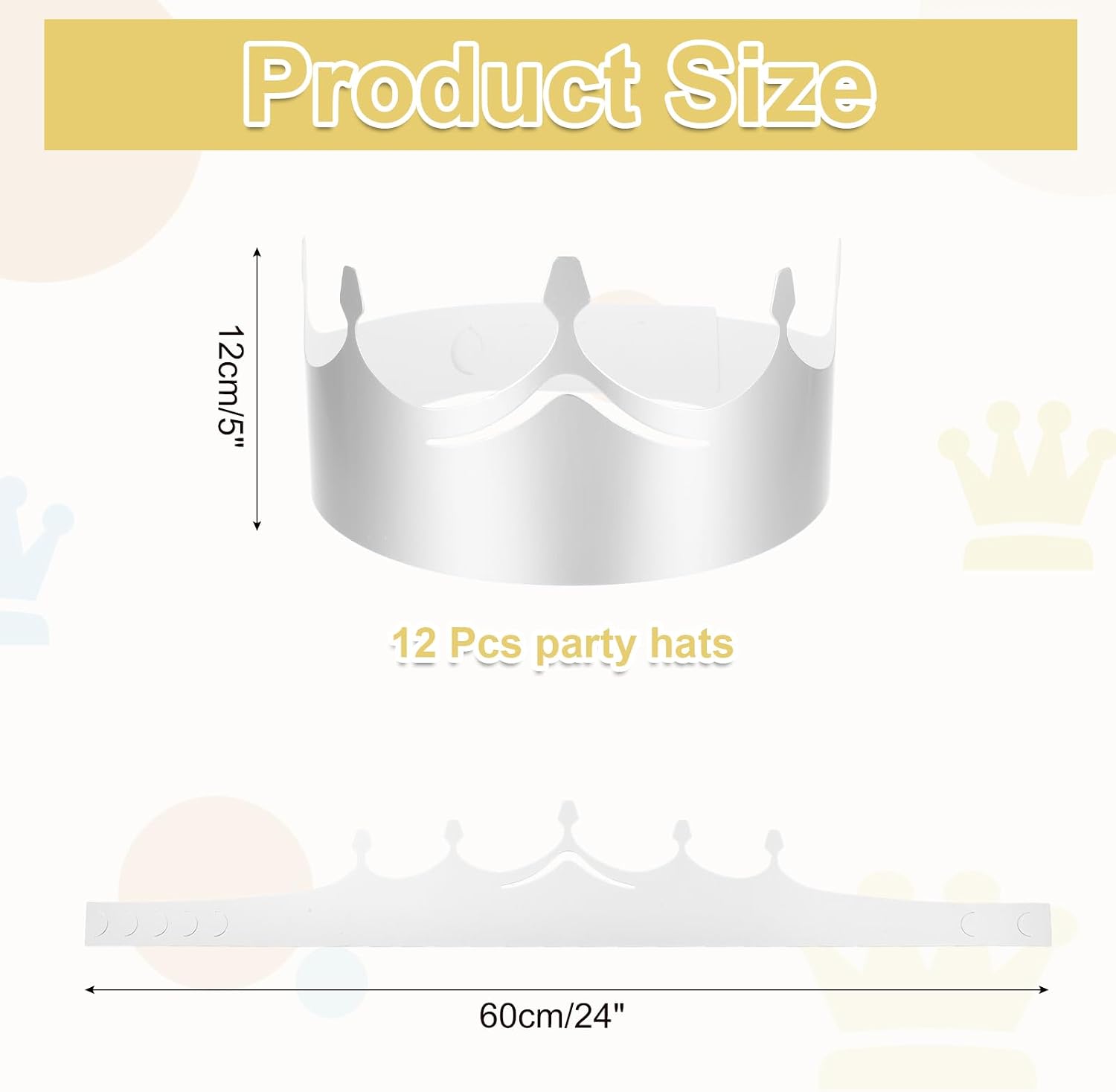 MECCANIXITY Paper Crowns Foil Birthday Crowns Bulk Party Hat for Birthday Party Hats Decoration Crown Party Supplies