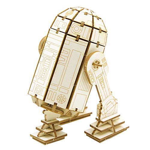 Incredibuilds Star Wars R2-D2 3D Wood Puzzle & Model Figure Kit (81 Pcs) - Build & Paint Your Own 3-D Movie Droid Toy - Holiday Educational Gift For Kids & Adults, No Glue Required, 12+  #TOP2