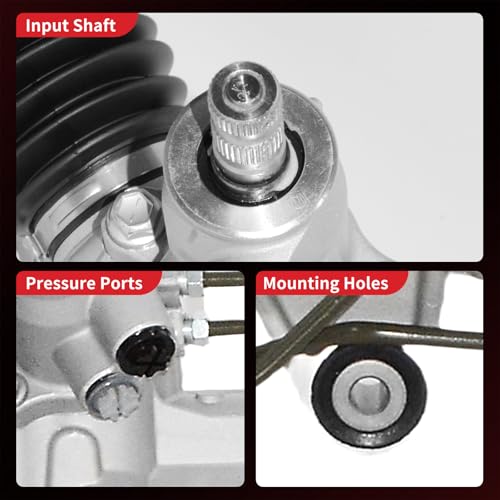PHOBOOS Hydraulic Power Steering Rack and Pinion Assembly Compatible with Honda CR-V 1997-2001, L4 2.0L. New Unit, Leak-proof, Direct Bolt-On Fit, Ref. 26-1776 by PHOBOOS - Image 9