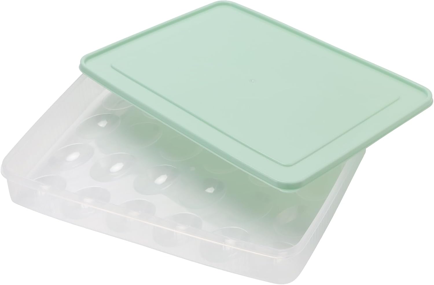 Set of 4 Deviled Egg Containers with Lid, 96 Eggs Clear Plastic Deviled Egg Tray Carrier, Stackable Clear Storage Eggs for Refrigerator Organizer