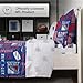FOCO New York Rangers NHL Team Color Bed in a Bag Comforter Bedding 5 Piece Set - Full