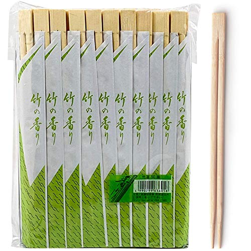 Bamboo Chopsticks Disposable - Premium Bamboo Wooden Chopsticks - 50 Pairs - Disposable Chopsticks Bamboo, Individually Wrapped (50)
