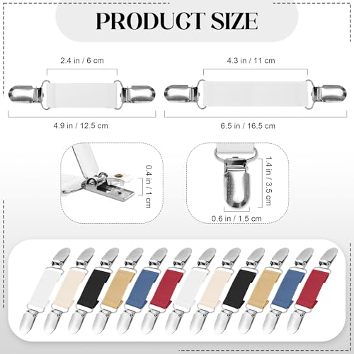 Image of Ruisita 12 Pieces Dress Clips Back Cinch Set, Shirt, Sweater, Clothes, Mitten, Shawl, Waist Clips for Women Men