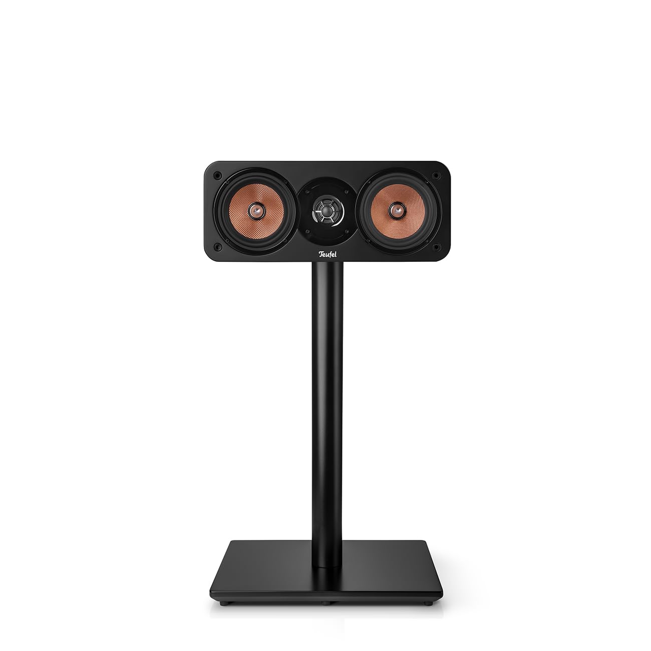 Teufel Ultima Center Lautsprecher aus FSC-zertifiziertes Holz, modernes, Zeitloses Design, Heimkino (Schwarz)