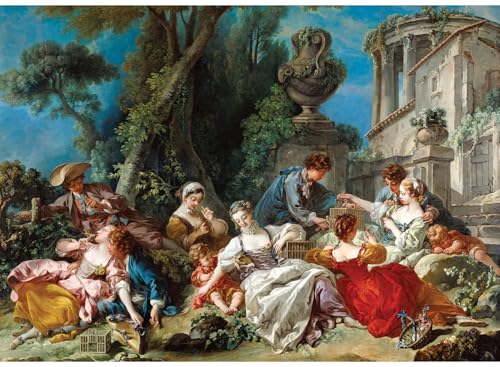 Anatolian Puzzle 1500 piezas: Atrapadores de p&aacute;jaros, Fran&ccedil;ois Boucher