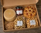 Il Pacco da Giù – Box Degustazione del Sud Italia con Formaggio, Sott'olio, Focaccia, Taralli alle Cime di Rapa e Scaldatelle Olio e Sale