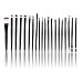 Osloon Makeup Brushes, 20 Pieces Professional Face Eye Shadow Eyeliner Foundation Blush Lip Powder Concealer Brush Set Multi-functional Cosmetic Tools Black Color