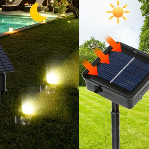 Cocoarm Solar Underwater Spotlight, 6 LED Waterproof Pond Light, Auto-Activated for Garden Pool, Fountain, Waterfall Decoration - Image 3