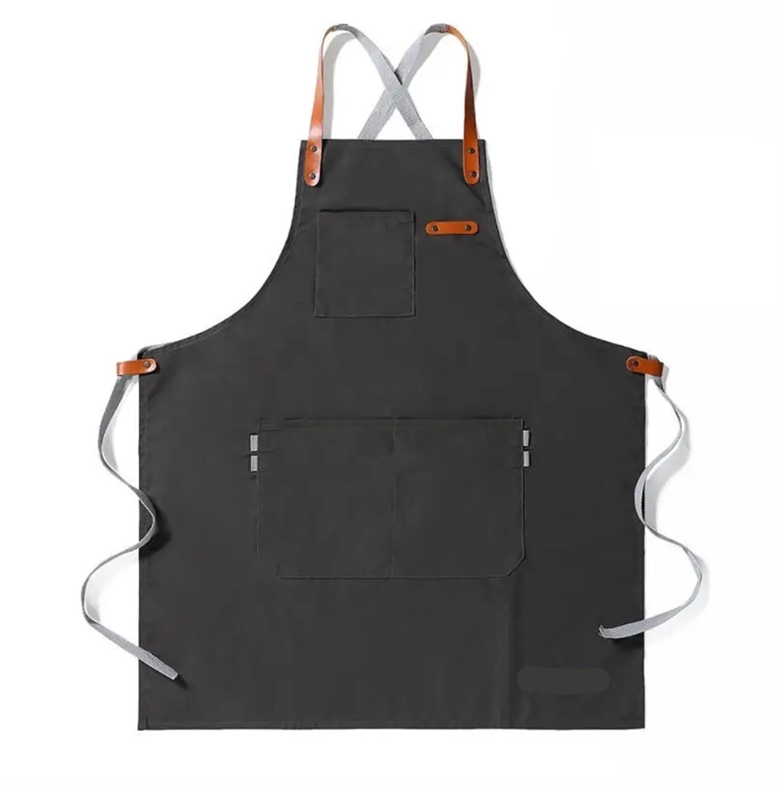 Moda tela di cotone da cucina unisex cucina barista grembiule for donna uomo chef in pelle cameriere bar caffetteria barbecue parrucchiere uniforme(Thin canvas 5)