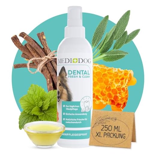 Medidog Dental Fresh&Clean Dentalspray für Hunde und Katzen zur Zahnpflege und Zahnreinigung I Zahnpflege Hunde für frischen Atem I Zahnsteinentferner