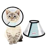 MintCat Cat Cone, Adjustable Cat Cone Collar Soft, Lightweight Cat Recovery Collar, Protective Cat C