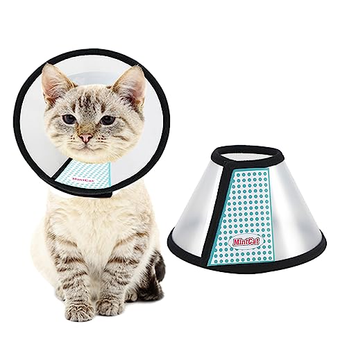 Mintcat Cat Cone, Adjustable Cat Cone Collar Soft, Lightweight Cat Recovery Collar, Protective Cat Cones To Stop Licking Pet Cone, Plastic Elizabethan Collar For Cats Kitten Small Dog After #TOP27