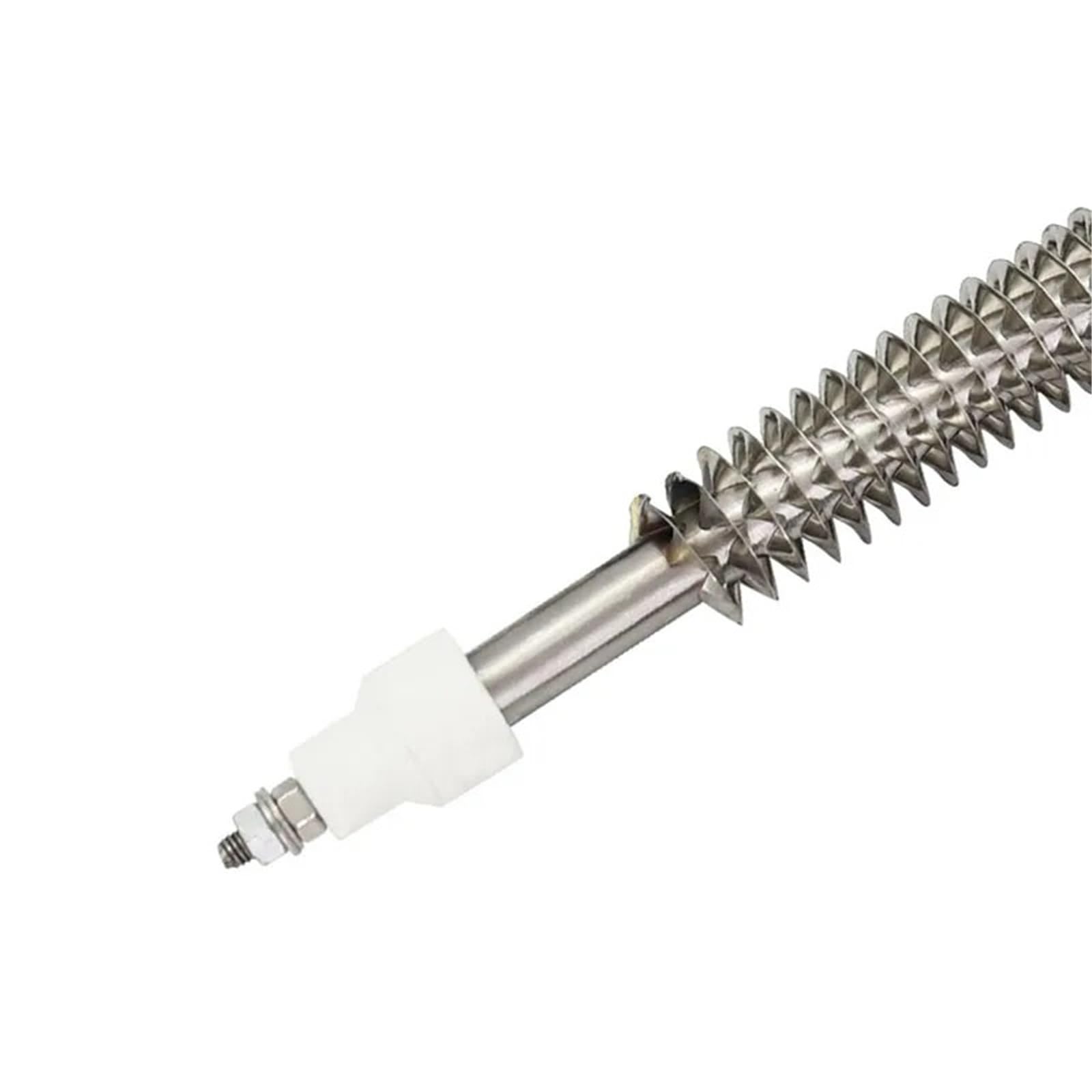 Riscaldatore da 220 V e 350 W, resistenza al riscaldamento a spirale, elettrico, aria calda, in acciaio inox, per tubo, 1 pezzo