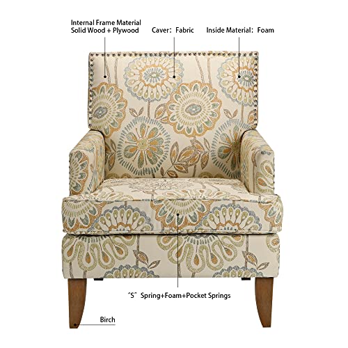 Sillón tapizado plegable Amarillo miniatura 5