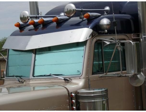 Replacement for Peterbilt 385 Year 2001 4 PIECE Window Shade Cover Set by Technical Precision