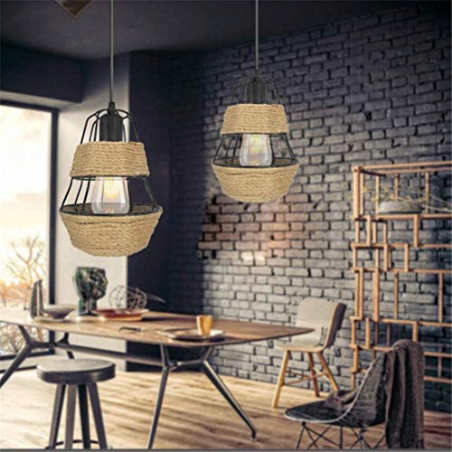 Lámpara de araña ajustable vintage de metal tipo jaula para iluminación de cocinas modernas 3