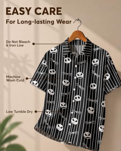 Image of 99TIMORO Funny Movie Mens Hawaiian Shirts Button Down Short Sleeve