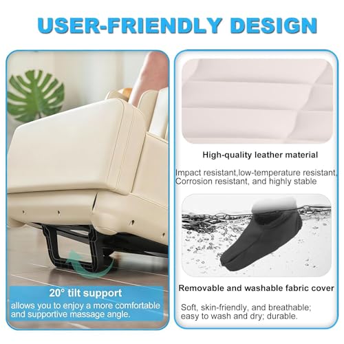 Shiatsu Feet Massager, Foot Massager with Heat, Deep Kneading, Vibration and Air Compression for Feet, Ankle, Leg, Tired Muscles & Plantar Fasciitis, Gift for Men Women miniatura 6