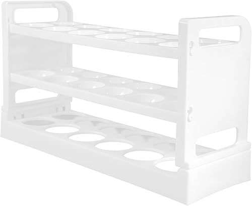 NUOBESTY Organizador de huevos para puerta de nevera, soporte para huevos, almacenamiento de cocina, duradero, material para mascotas, ahorro de