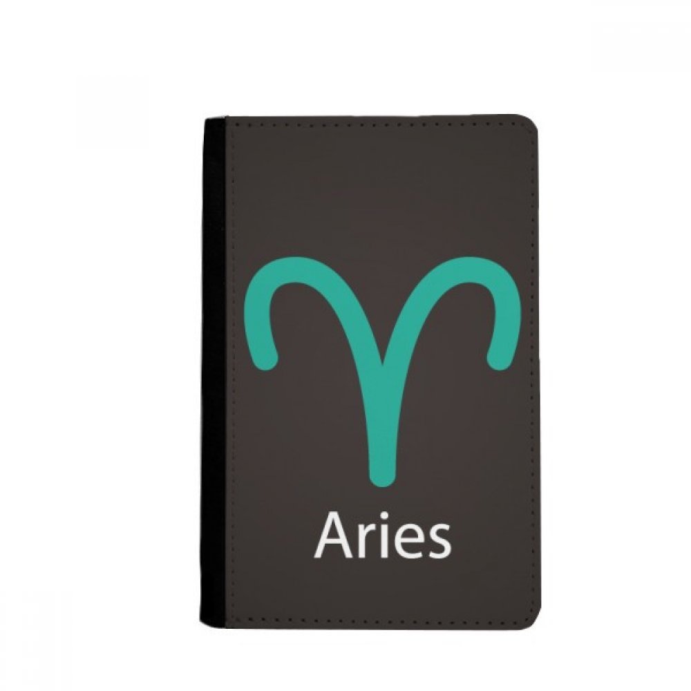 March April Aries Constellation Pattern Passport Holder Notecase Burse Wallet Cover Card Purse