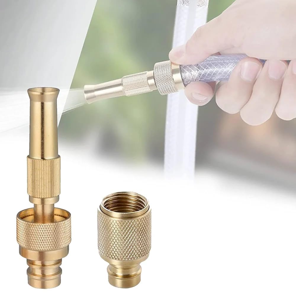 See full amazon price history chart for Shop Stoppers® Brass Coated Integrated Nozzle Water Spray Gun 1/2" High-Pressure Water Jet Hose Nozzle Hose Pipe Spray for Vehicle, Window & Garden Sprayer for Watering and Washing (Without Hose Pipe) Shop Stoppers® Brass Coated Integrated Nozzle Water Spray Gun 1/2" High-Pressure Water Jet Hose Nozzle Hose Pipe Spray for Vehicle, Window & Garden Sprayer for Watering and Washing (Without Hose Pipe) (B0BQC8SK1R) Amazon Price History, Amazon Price Tracker