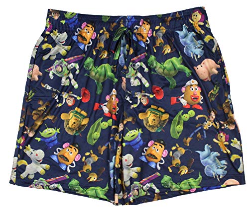 Disney Toy Story Men's Character Collage Lounge Shorts