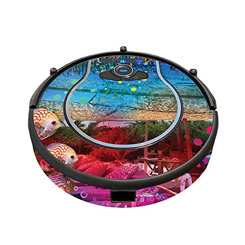 Image of MightySkins Skin Compatible with Shark Ion Robot 750 Vacuum Minimal Coverage - Tropical Resort | Protective, Durable, and Unique Vinyl wrap Cover | Easy to Apply, Remove | Made in The USA