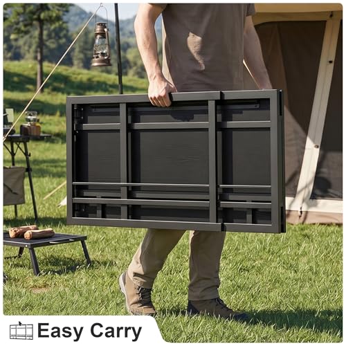Image of Elephance 40 inch Folding Computer Desk No Assembly Needed Foldable Small Home Office Desk Study Writing Desk Gaming Table for Small Space