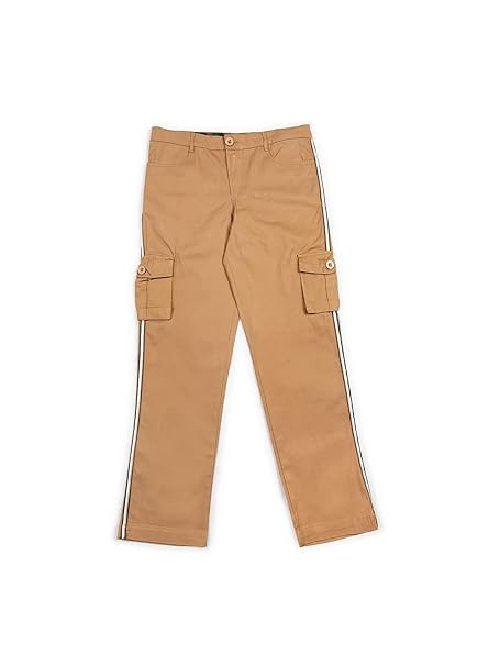 Boys Khaki Cargo Pants