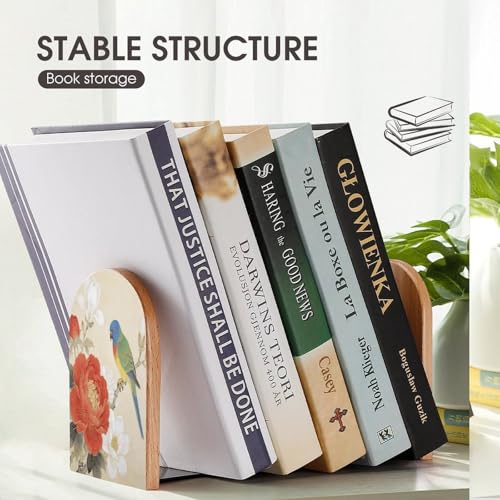 Sujetalibros bonito y moderno de madera para regalar 8