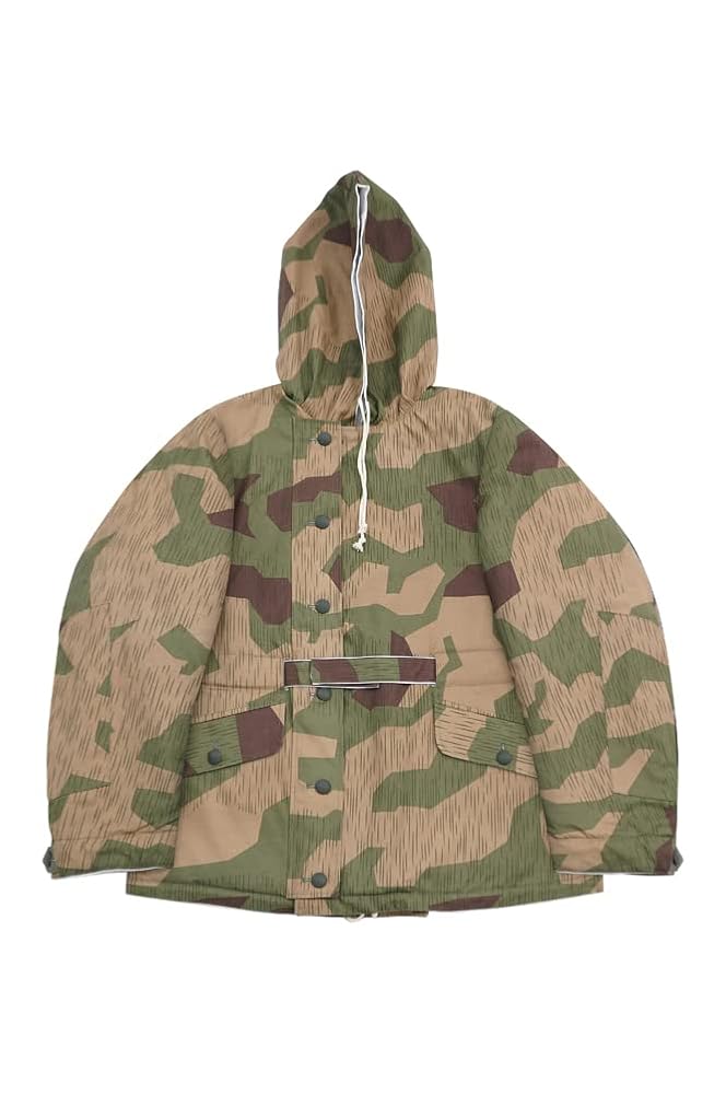 希少50s  Camo Parka Rare 50s Vintage Austrian Pea Dot Camo Parka - X-Large