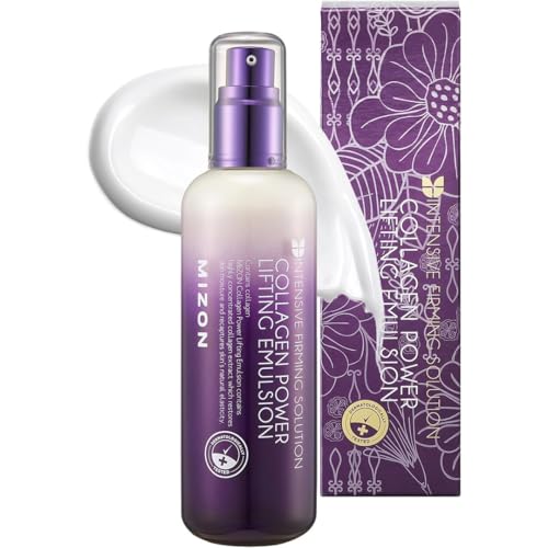 [Mizon] Emulsión facial Power Lifting al Colágeno (120ml) hidratante, revitalizante, tónico potenciador para pieles secas y envejecidas (Collagen Power Lifting Emulsion)