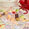 JOYIN 28 Packs Valentines Day Mochi Squishy Toy Gift Cards for Kids, 14 Designs Kawaii Desserts Mochi to Squeeze with Card, Stress Relief Fidget Toy for Kids Classroom Exchange Prizes Party Favor #2