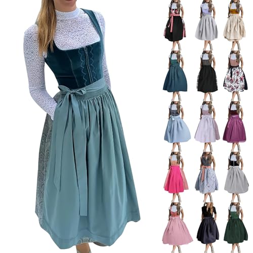 dirndlschürzen,Trachtenkleid Dirndlkleid Trachtenmode Midi Bayerisches Dirndl Kleid für Damen Lang Wiesn Outfit Elegant Retro Kleider Festlich für Bierfest Oktoberfest dirndlschürzen,Trachtenkleid Dirndlkleid Trachtenmode Midi Bayerisches Dirndl Kleid für Damen Lang Wiesn Outfit Elegant Retro Kleider Festlich für Bierfest Oktoberfest