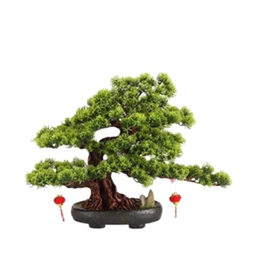 Fake Plant Home Entrance Decoration Artificial Bonsai Tree With Pot Living Room Office Hotel Fake Ornaments