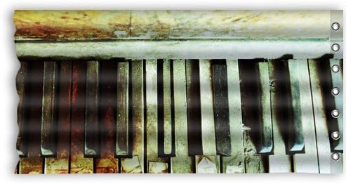 Decorative Charming Music,The piano keyboard image for Polyester Shower Curtain 36" X 72" Inches