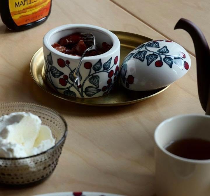 ARABIA ルノ フロストベリー ジャー蓋付き0.25L アラビア RUNO