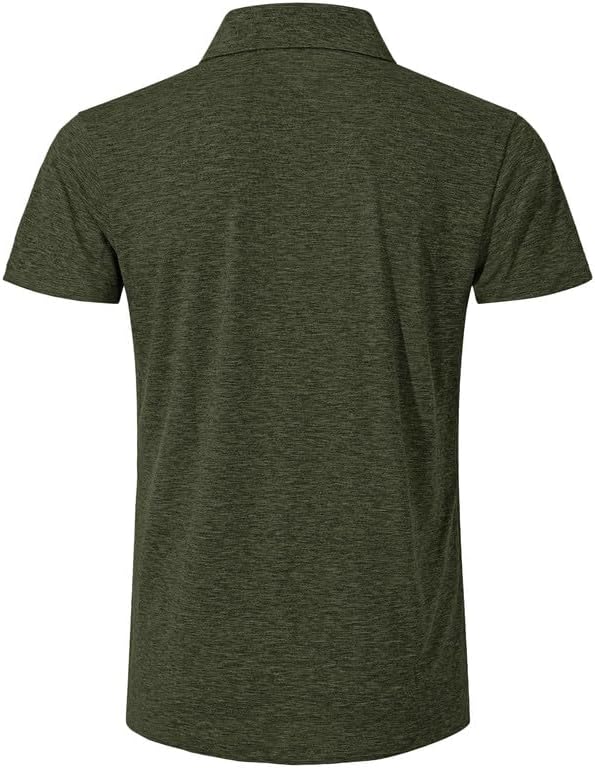 Mens Polo Shirts Short Sleeve Cotton Casual Summer Knit Golf Stylish T Shirts with Pockets - Image 4