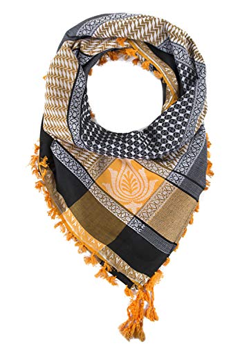 Image of Merewill Cotton Shemagh Tactical Desert Wrap Keffiyeh Head Neck Arab Scarf For Men 49 inchx49 inch