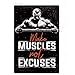 Produktbild FFFPANDA Metall Poster Plakette Metall Work Out Wanddekoration für Man Cave Gym Blechschild Dekorplatte 7,8x11,8inch WLY062