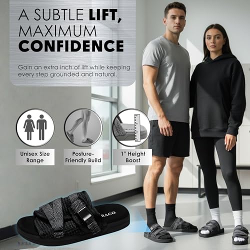 Image of Draco DracoSlides Reflective Slides for Men and Women, Wrapped in Reflective 3M with Adjustable Straps for Wide /Narrow Feet, Sandals with Arch Support & Slip Resistant, Men & Women Footwear, Black