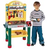 Age minimum : 3 ans Klein - 8670 - Déguisements et Imitations - Bricolage - Etabli Bosch - Grand Modèle avec 75 Accessoires