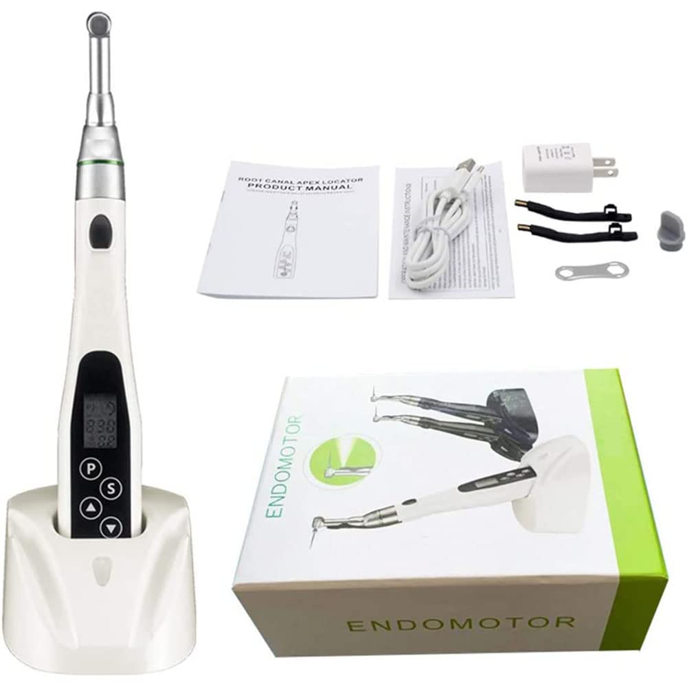 Localizador de ápice endomotor, mini motor dental inalámbrico 16:1, sistema de reciprocidad dos en uno, carga sin contacto para eficiencia en la práctica dental