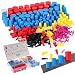 Briwooody 350 Pcs Rubber Plugs 9-Sizes Silicone Tapered Plug Kit 1/15" to 1" Stoppers for Coating, Hole, Painting Protection Silicone Stopper
