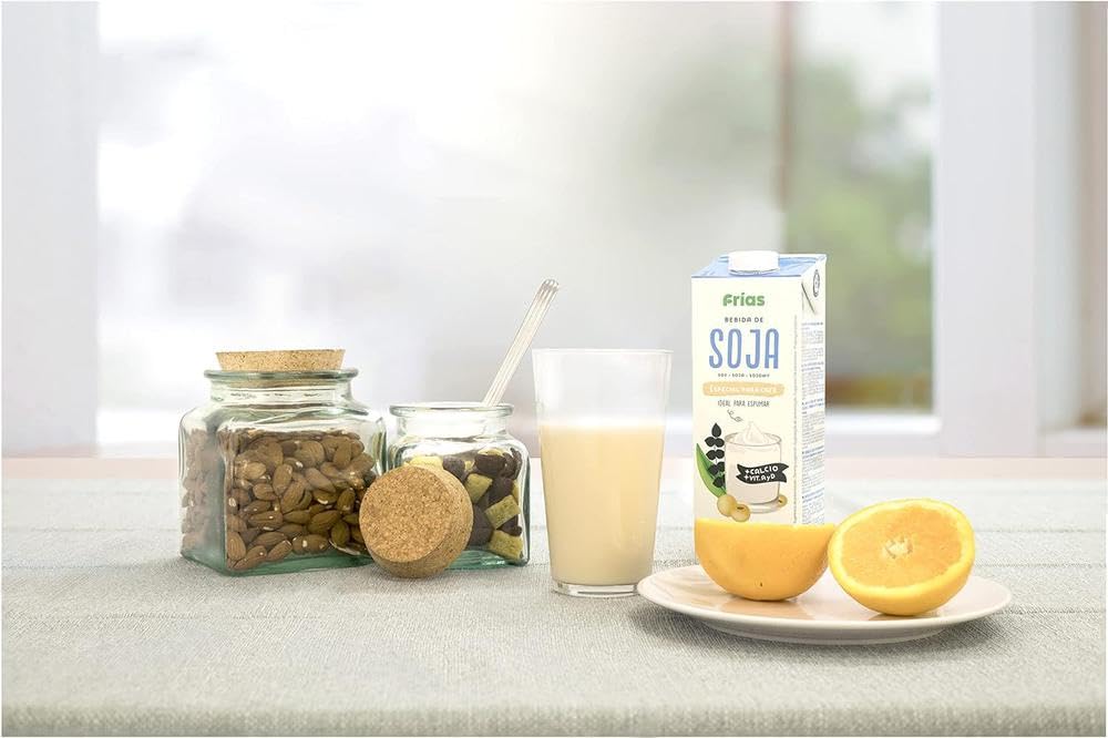 Frías Bebida Vegetal de Soja Calcio Pack 6x1L Sin Gluten Sin Lactosa Vegana