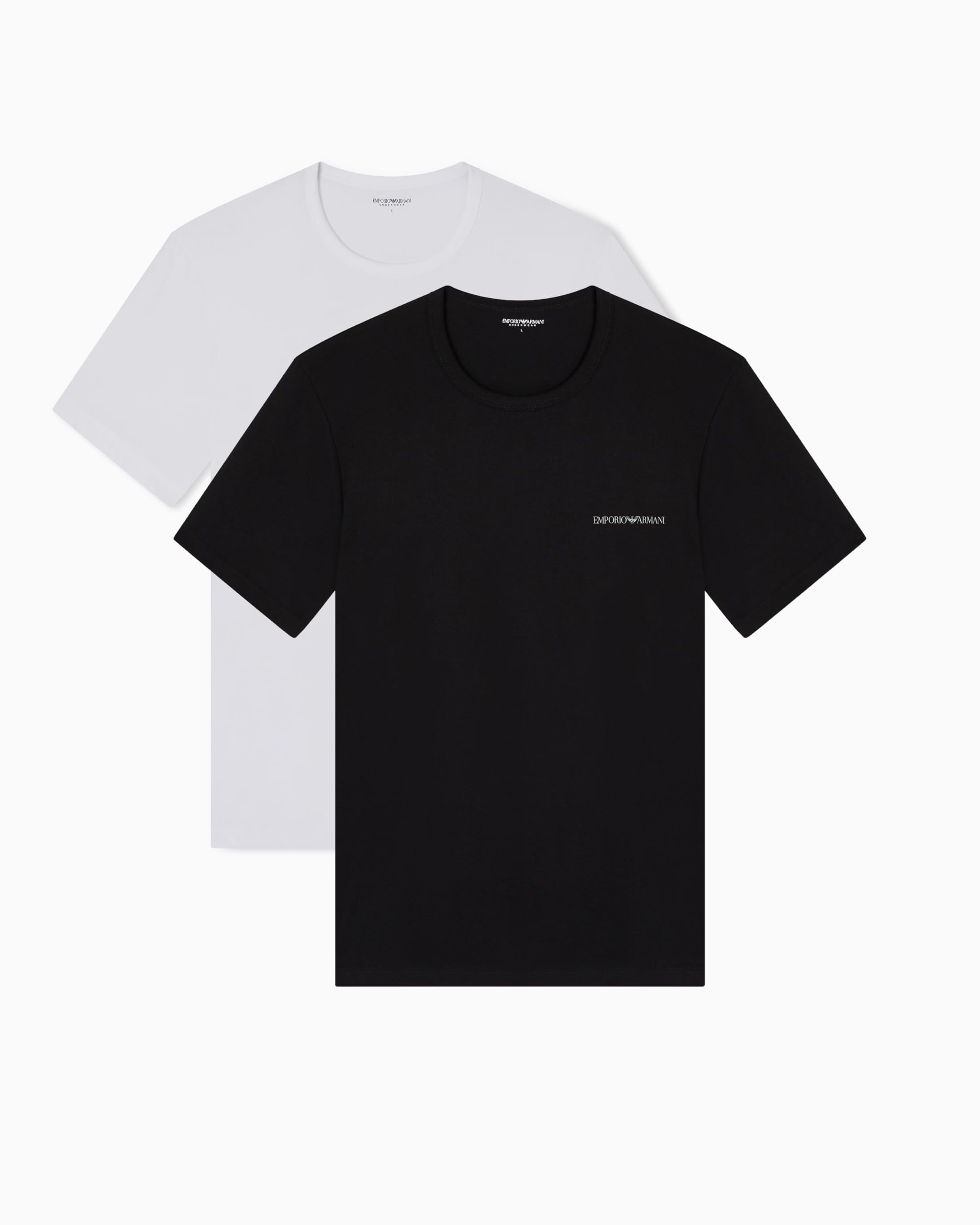 Men's CORE Logoband 2-Pack Crew Neck T-Shirt White L