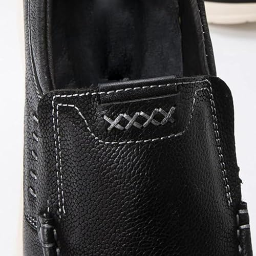 Men's Comfortable and Casual Loafers, Leather Slip on Shoes, Ultra Light Walking Flat Shoes, Office Loafers3