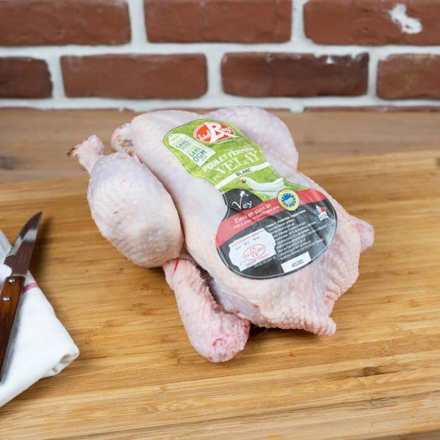 Poulet fermier du Puy-en-Velay : La pièce de 2kg environ - Artisan Boucher depuis 1976 - Maison Victor - Circuit-court et Qualité